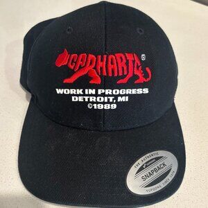 Carhartt WIP “Work in Progress Detroit 1989” Snapback Cap – Black/Red Graphic
